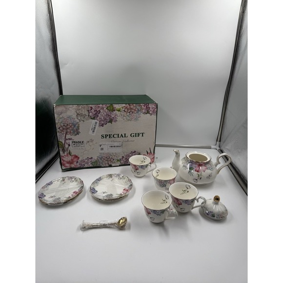 Le Potocio Other - Le Potocio Bone China Tea Set Vintage Floral Coffee Cups And Tea Sets Porcelain